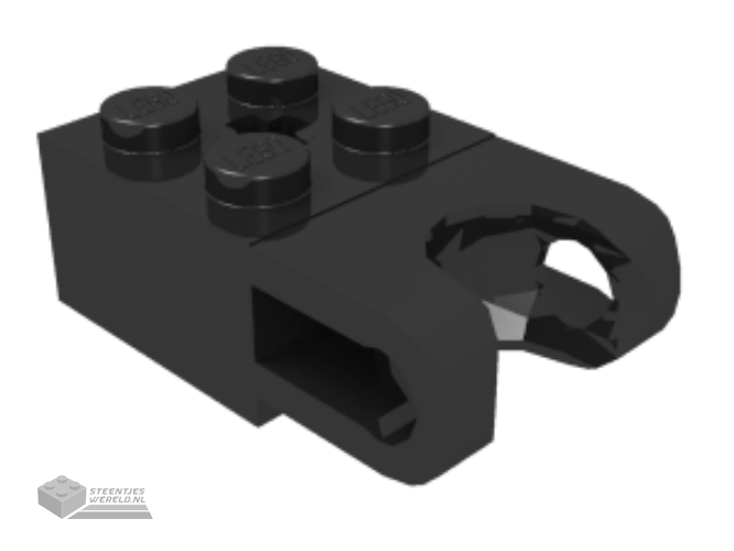 92013 – Technic, Steen aangepast 2 x 2 met Ball Socket en Technic as gat – Straight Forks met ronde uiteindes en Open zijkanten