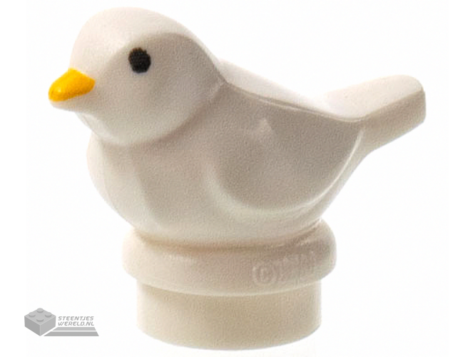 41835pb01 - Bird, Small with Black Eyes and Bright Light Orange Beak Pattern